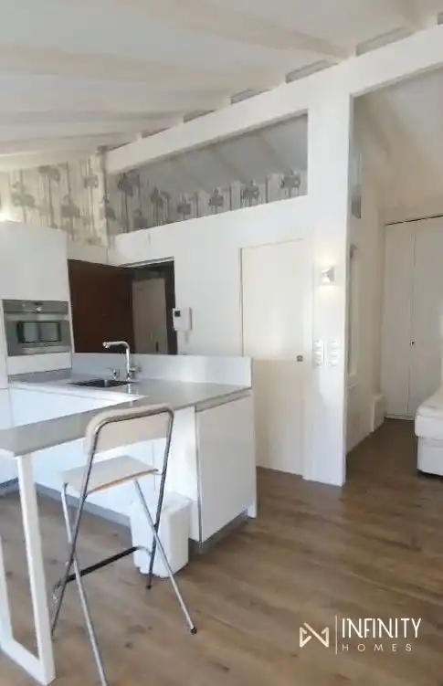 Küche von Dachboden zur Miete in Bilbao  mit Heizung, Privatgarten und Terrasse