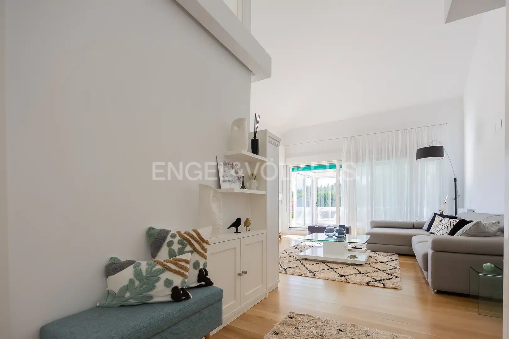 Sala de estar de Casa adosada en venta en Larrabetzu con Aire acondicionado, Calefacción y Jardín privado