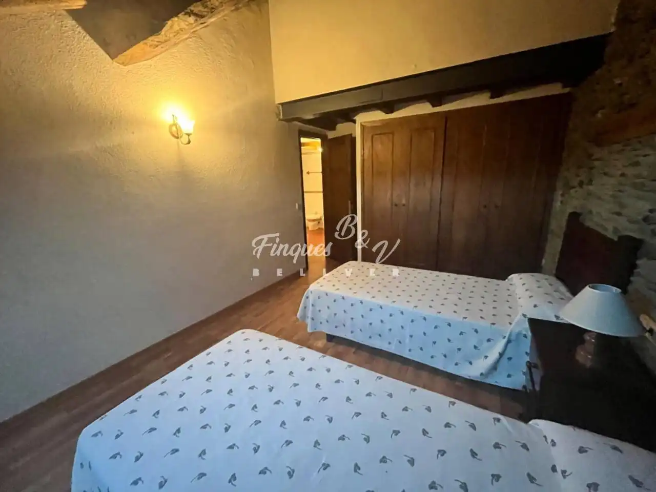 Schlafzimmer von Wohnung zur Miete in Llívia mit Heizung, Parkett und Möbliert