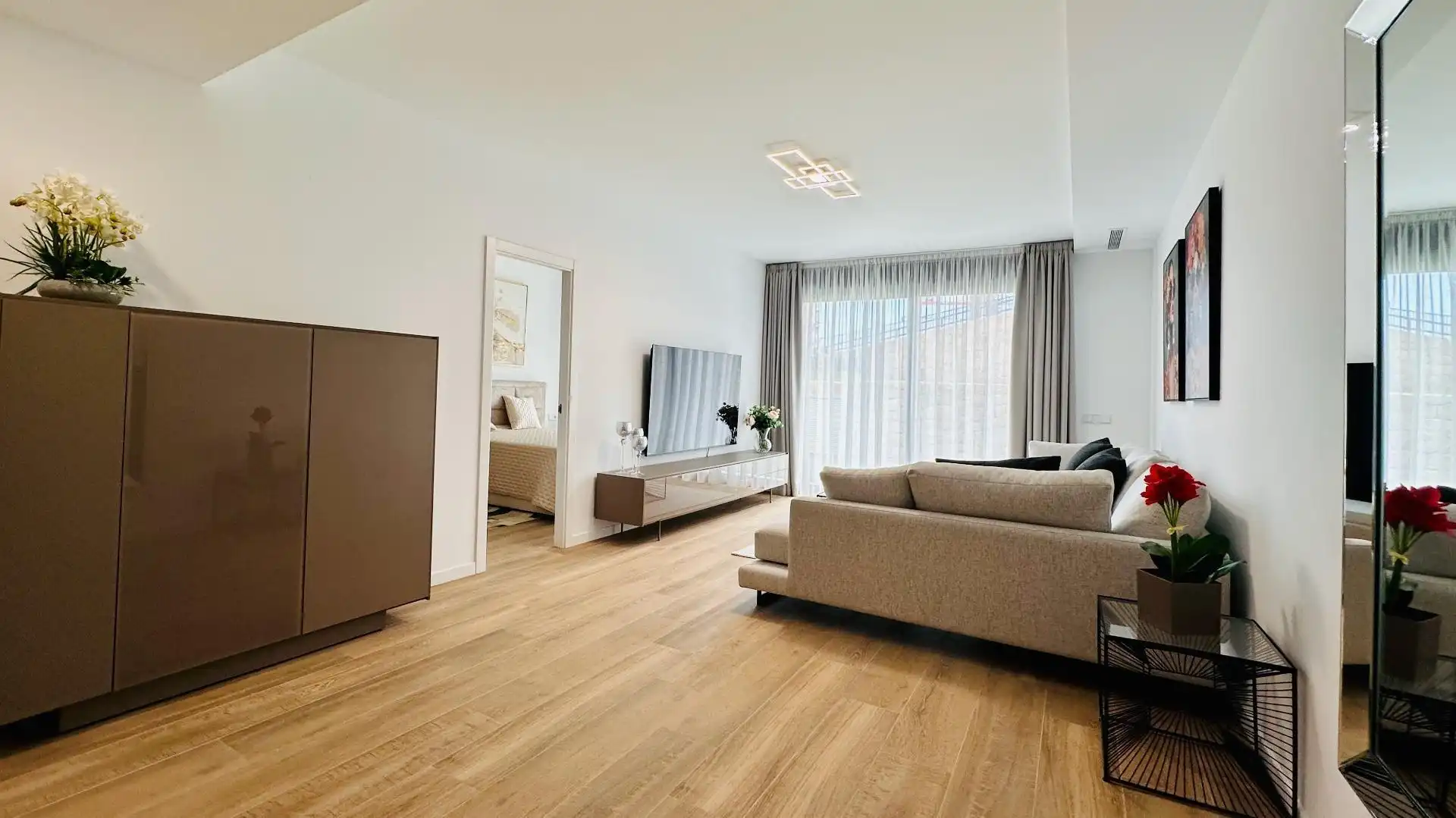 Wohnzimmer von Maisonette zum Verkauf in Finestrat mit Klimaanlage, Heizung und Terrasse