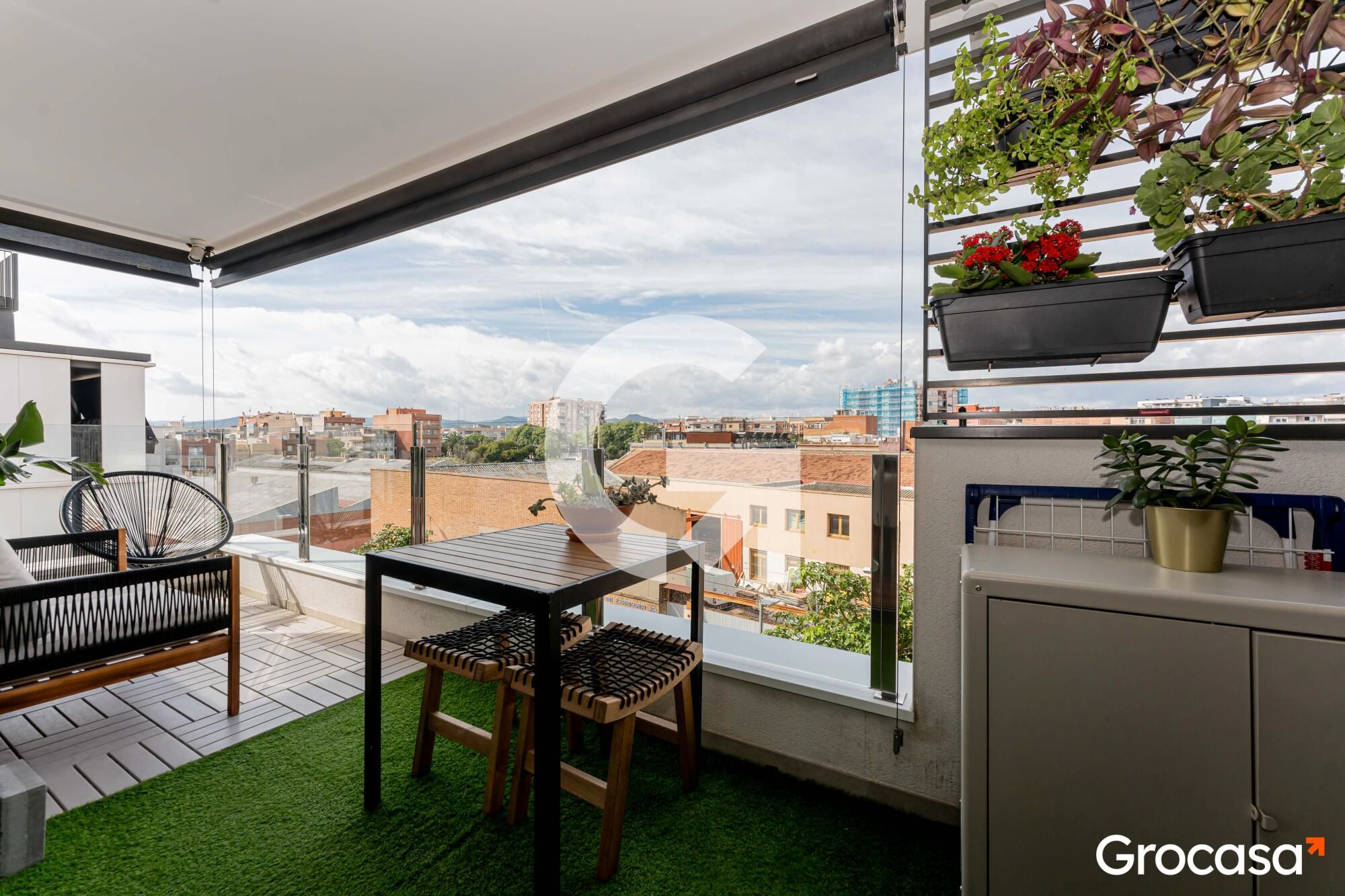 Terrace of Flat for sale in Cornellà de Llobregat  with Air Conditioner, Terrace and Storage room