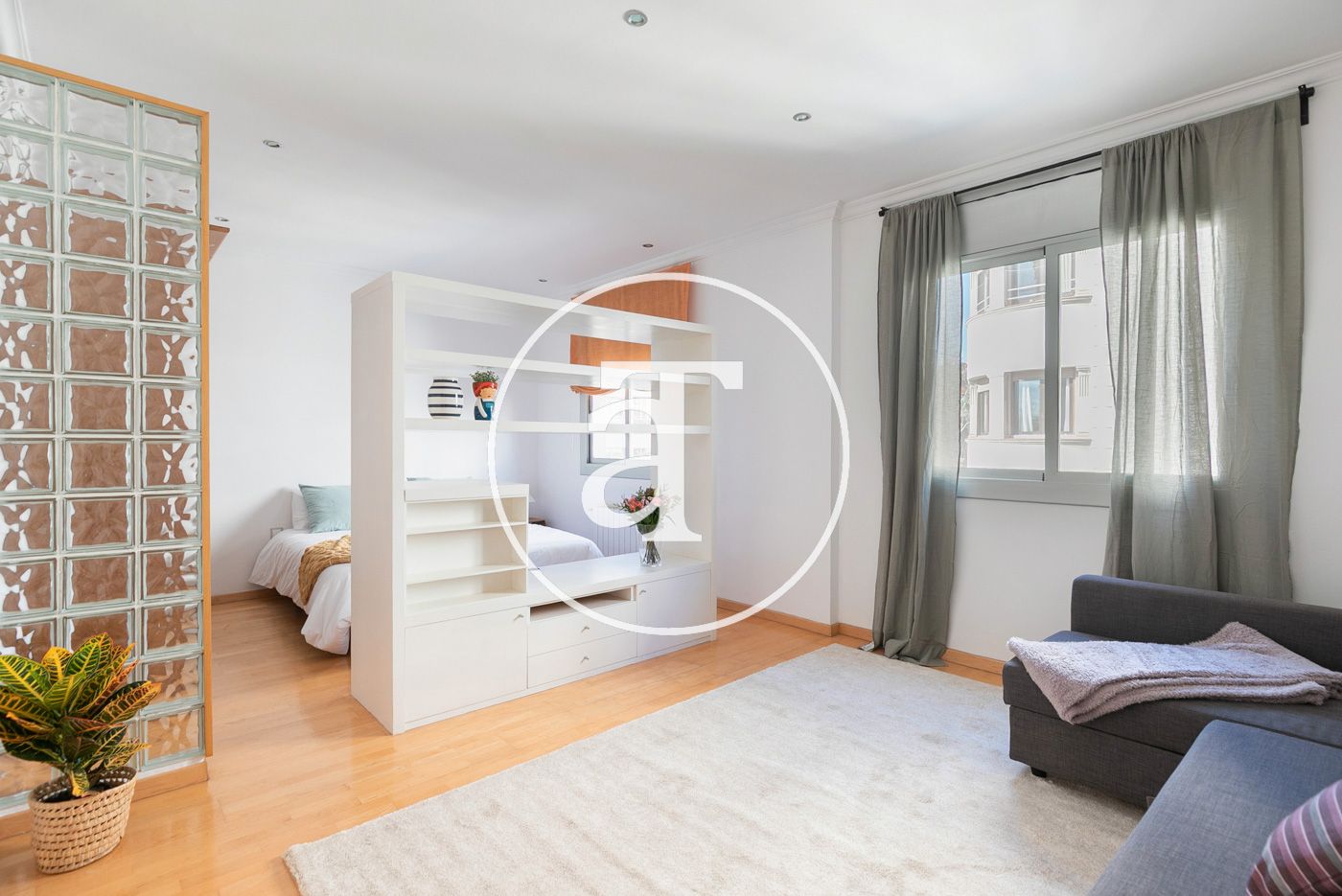 Bedroom of Flat to rent in  Barcelona Capital  with Heating, Furnished and Oven