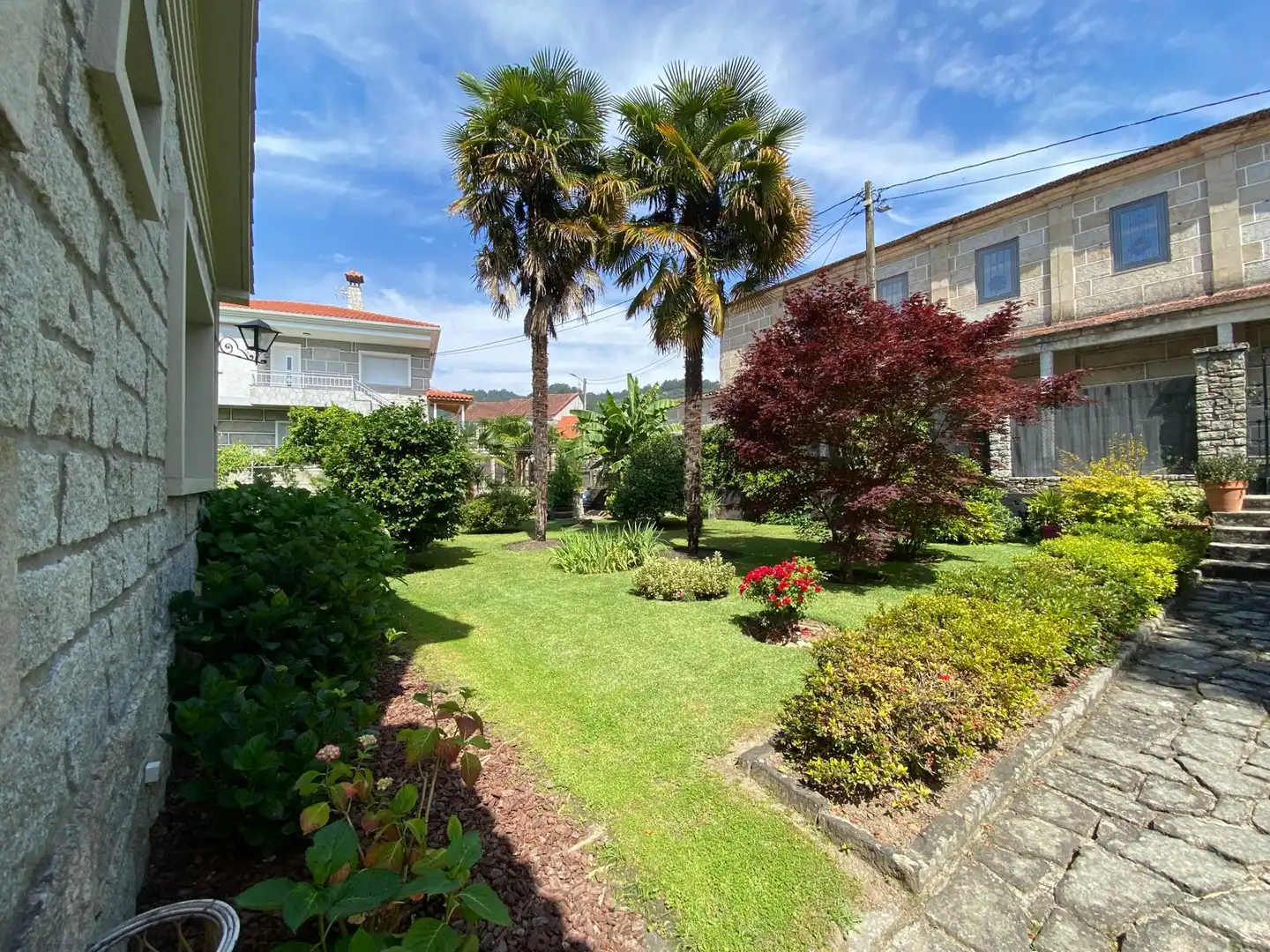 Jardí de Casa o xalet en venda en Leiro amb Aire condicionat, Calefacció i Jardí privat