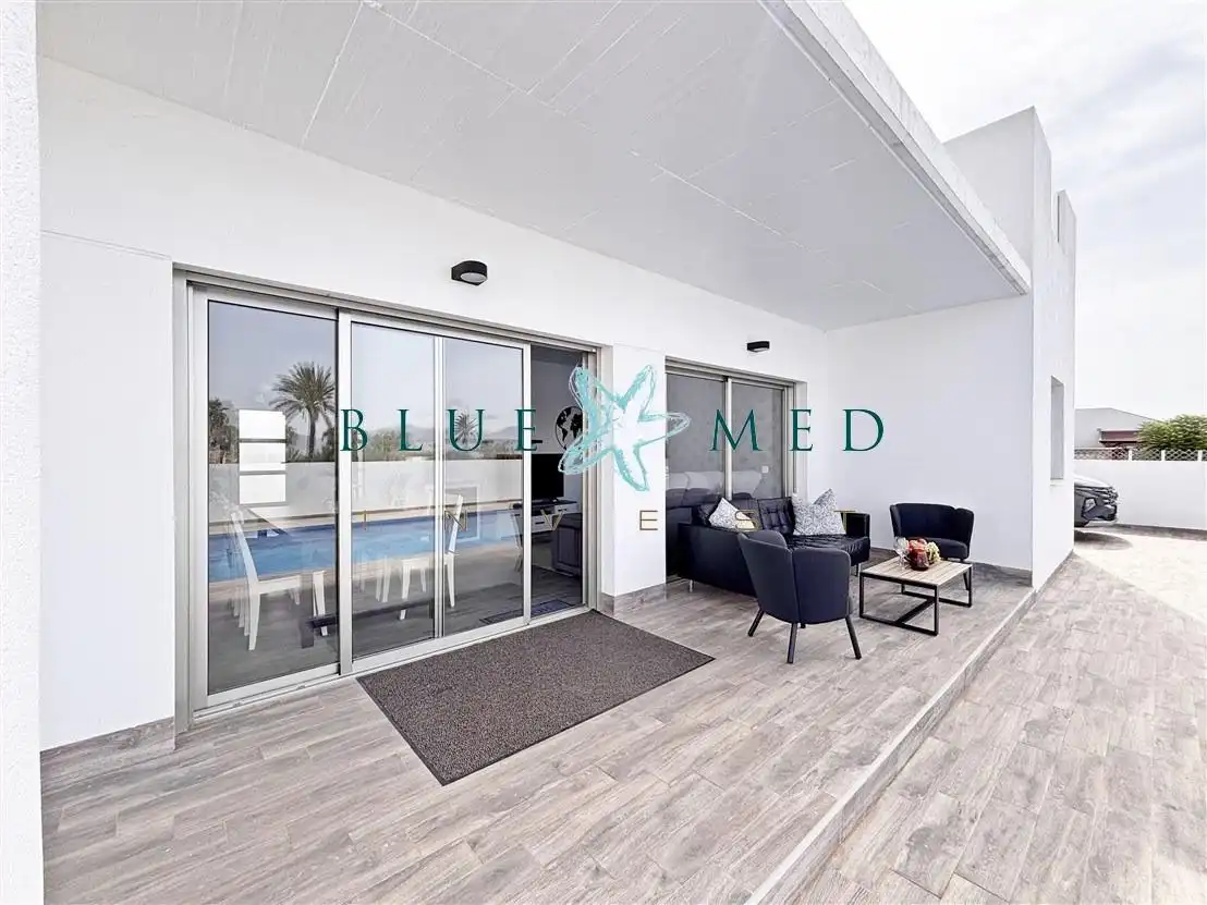 Terraza de Casa o chalet en venta en Mazarrón con Aire acondicionado, Calefacción y Jardín privado