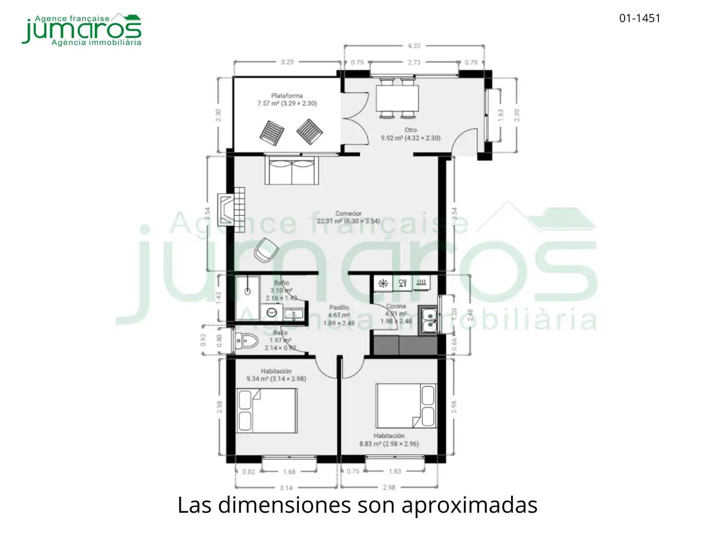 Flat for sale in Roses  with Heating and Terrace