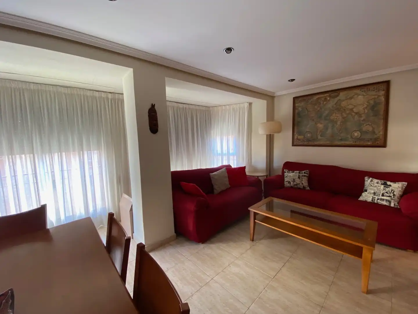 Sala de estar de Piso de alquiler en Elche / Elx con Aire acondicionado, Amueblado y Horno