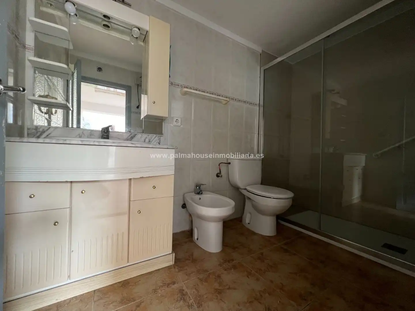 Badezimmer von Haus oder Chalet zur Miete in Artà mit Klimaanlage, Terrasse und Fernseher