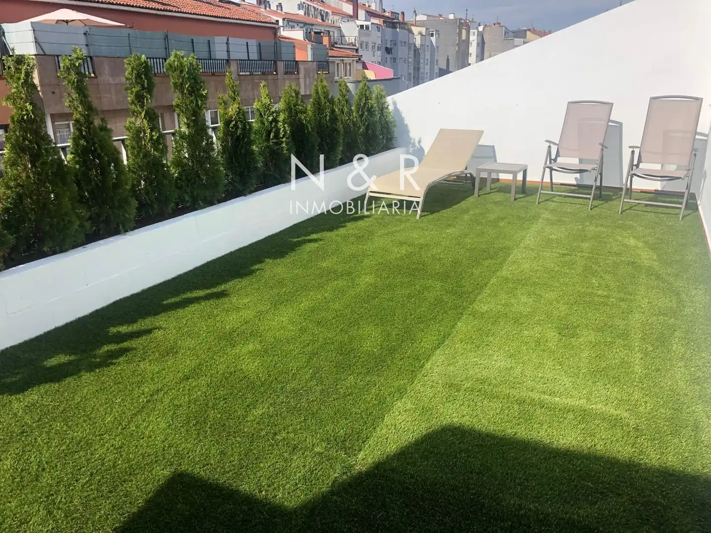 Terrasse von Dachboden zum Verkauf in Santiago de Compostela  mit Heizung, Terrasse und Abstellraum