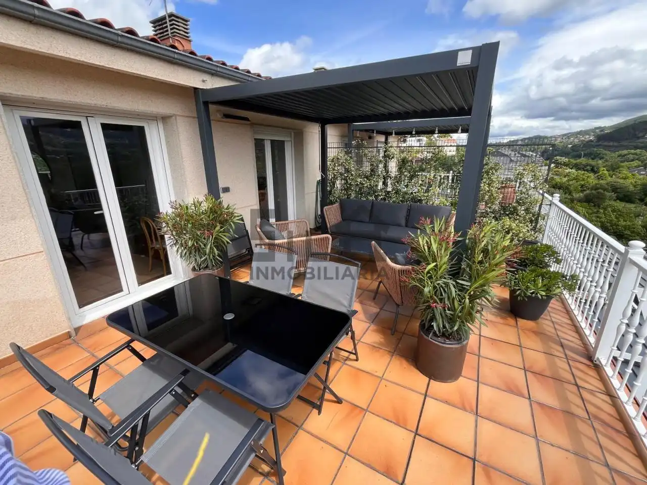 Terrace of Apartments for rent in Ourense Capital   with Air Conditioner, Heating and Parquet flooring