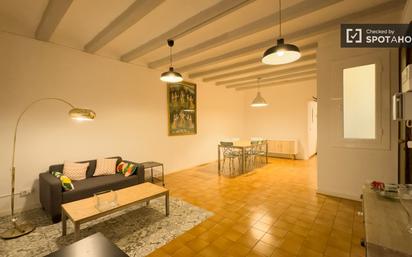 Sala d'estar de Pis de lloguer en  Barcelona Capital amb Aire condicionat, Calefacció i Moblat