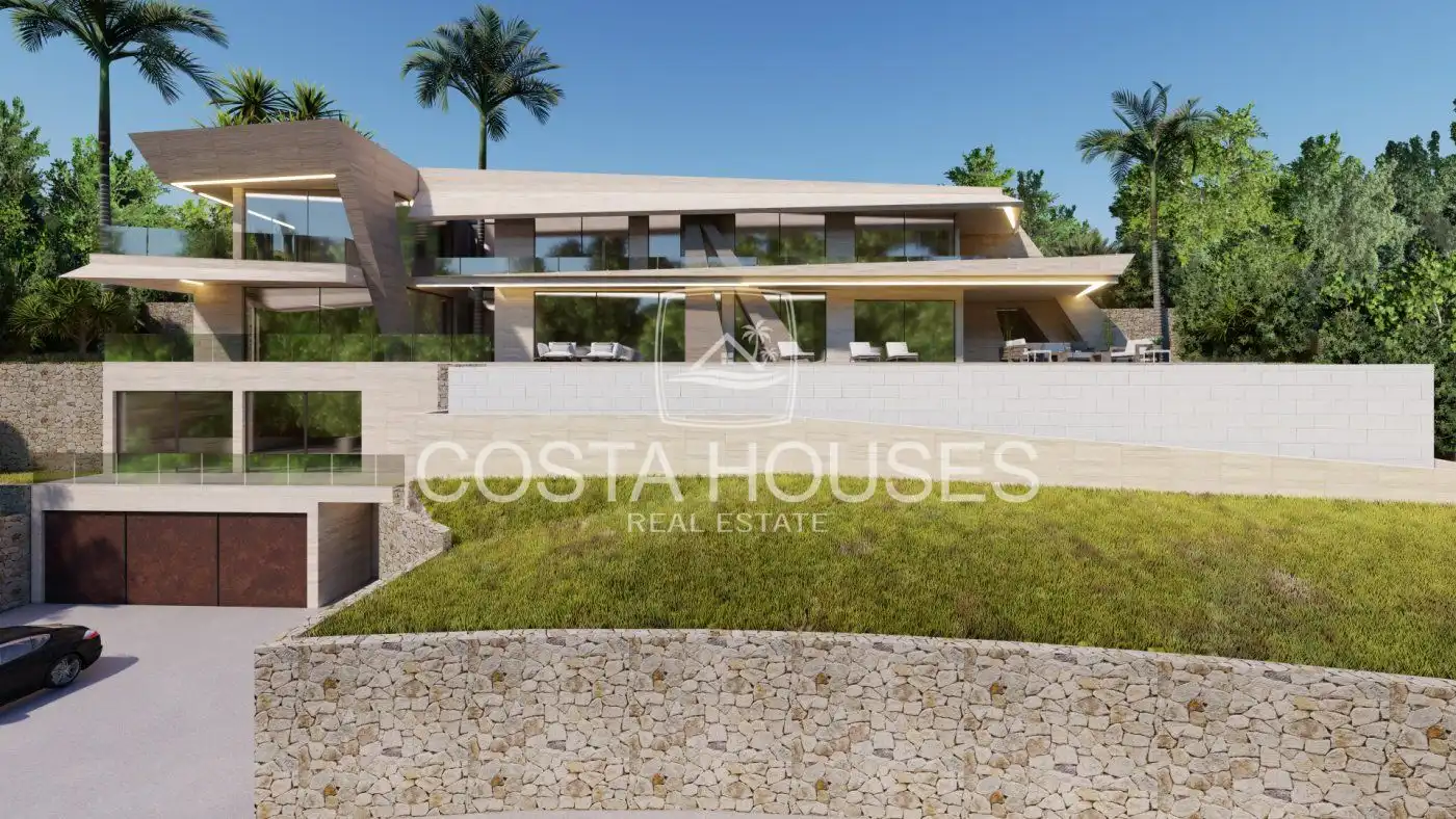 Vista exterior de Casa o xalet en venda en Jávea / Xàbia amb Aire condicionat, Jardí privat i Terrassa