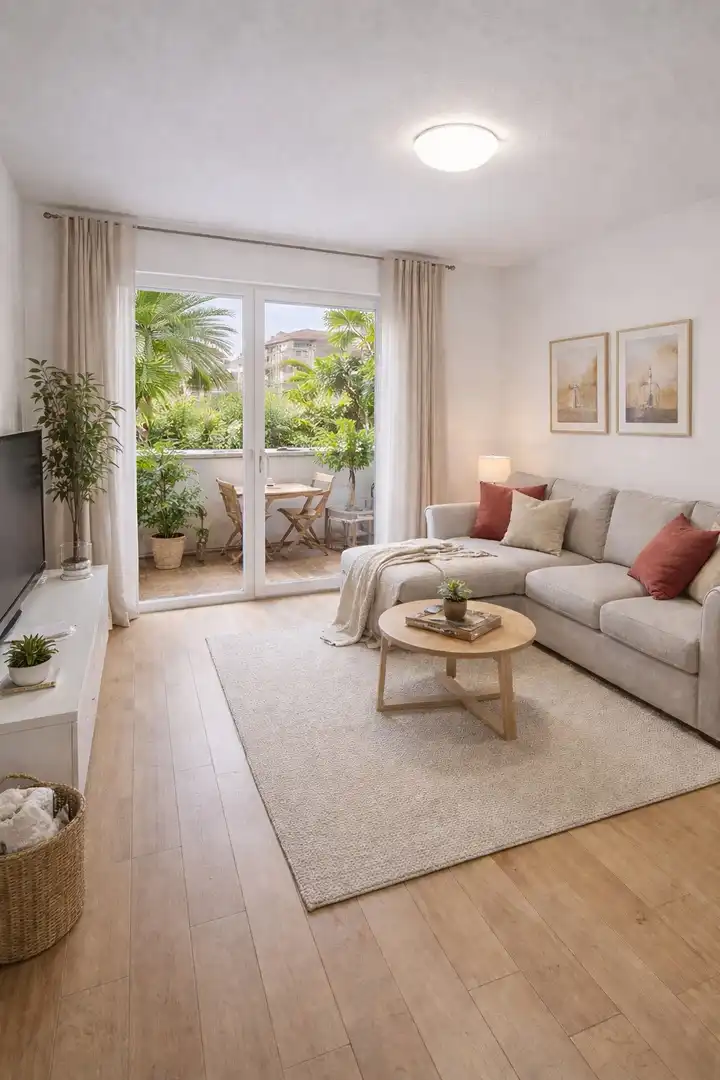 Living room of Flat for sale in  Barcelona Capital  with Balcony