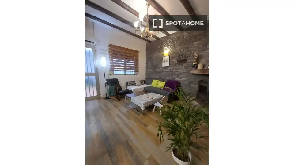 Living room of Flat for rent in Sueca  with Air Conditioner, Heating and Furnished