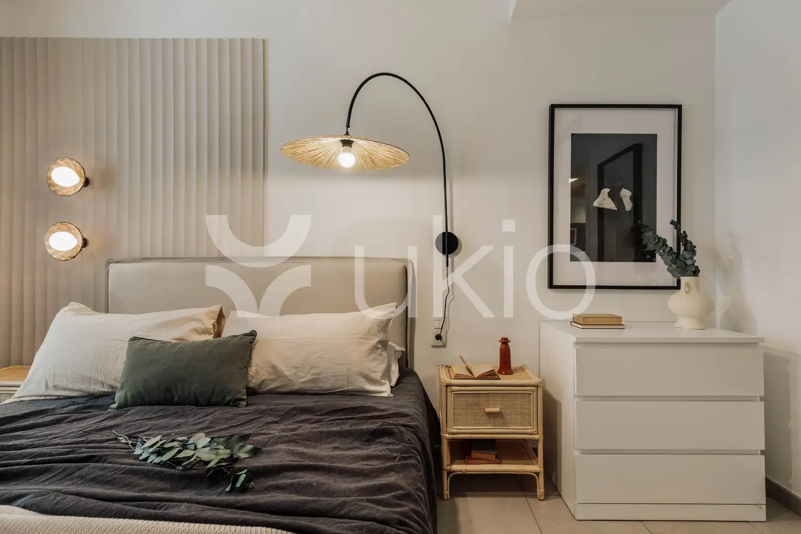 Habitación de Apartamento de alquiler en Barcelona con Aire acondicionado, Calefacción y Amueblado