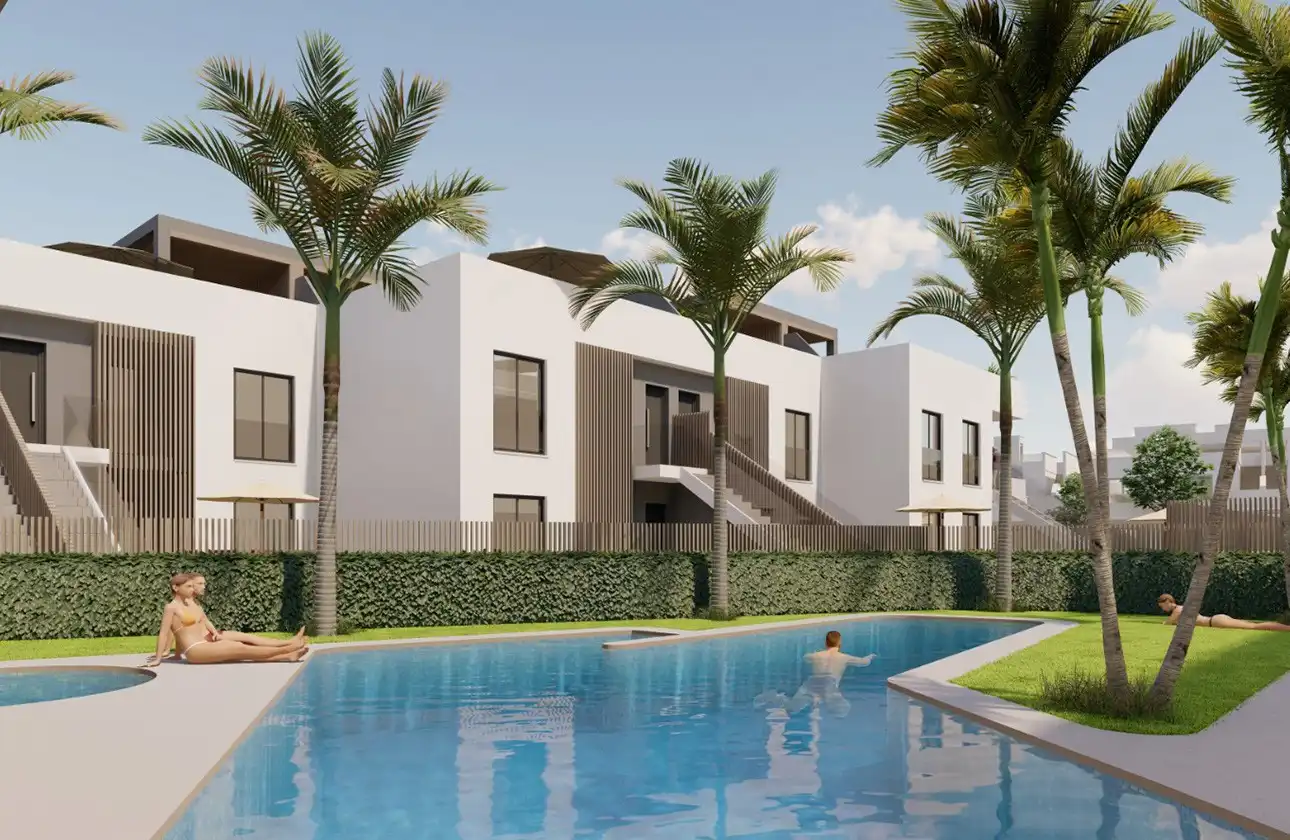 Swimming pool of Ground floor for sale in Pilar de la Horadada  with Air Conditioner, Heating and Terrace