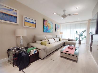 Living room of Single-family semi-detached for sale in Roquetas de Mar  with Air Conditioner, Heating and Parquet flooring