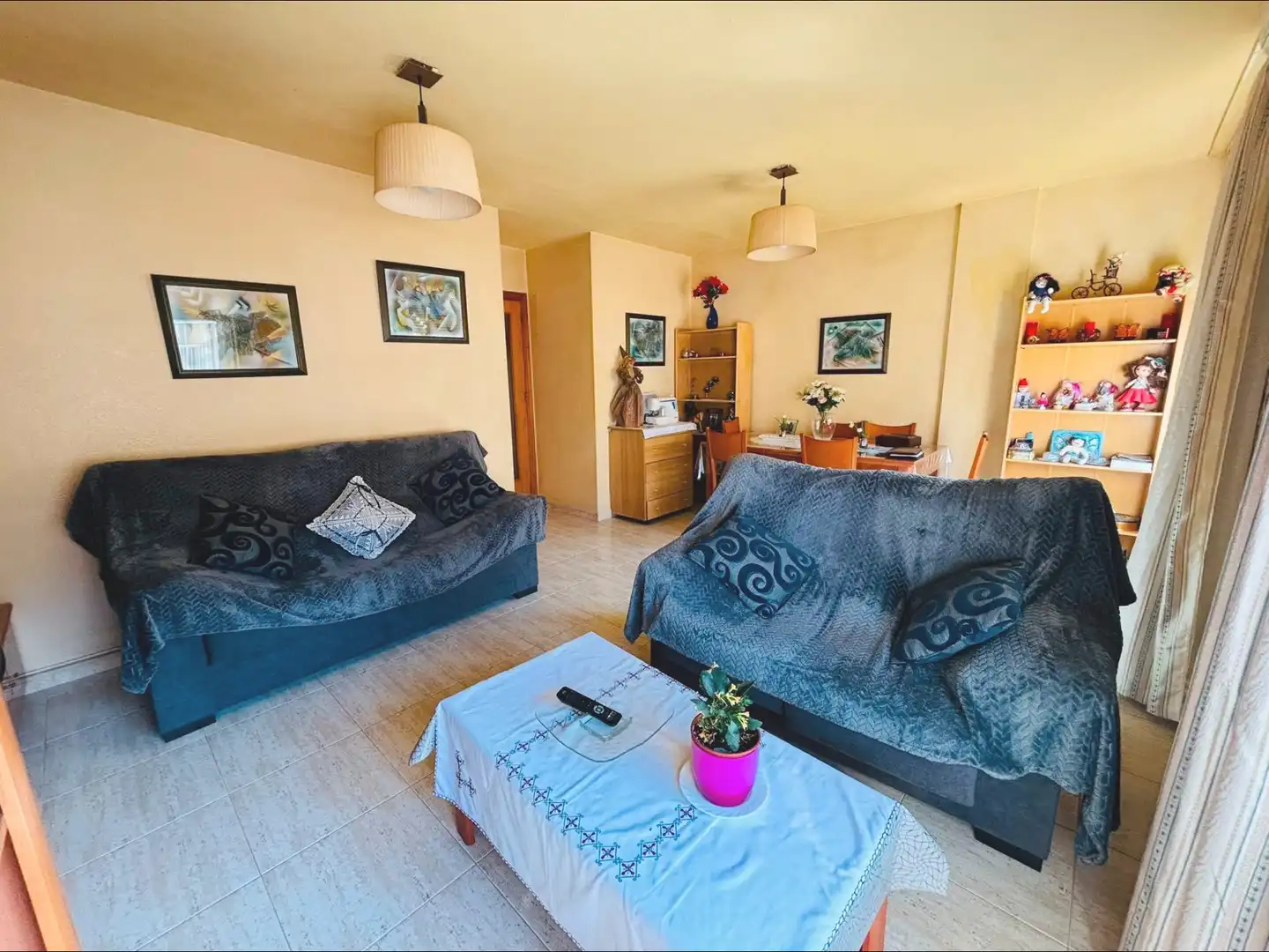 Living room of Flat for sale in Alicante / Alacant  with Air Conditioner and Furnished