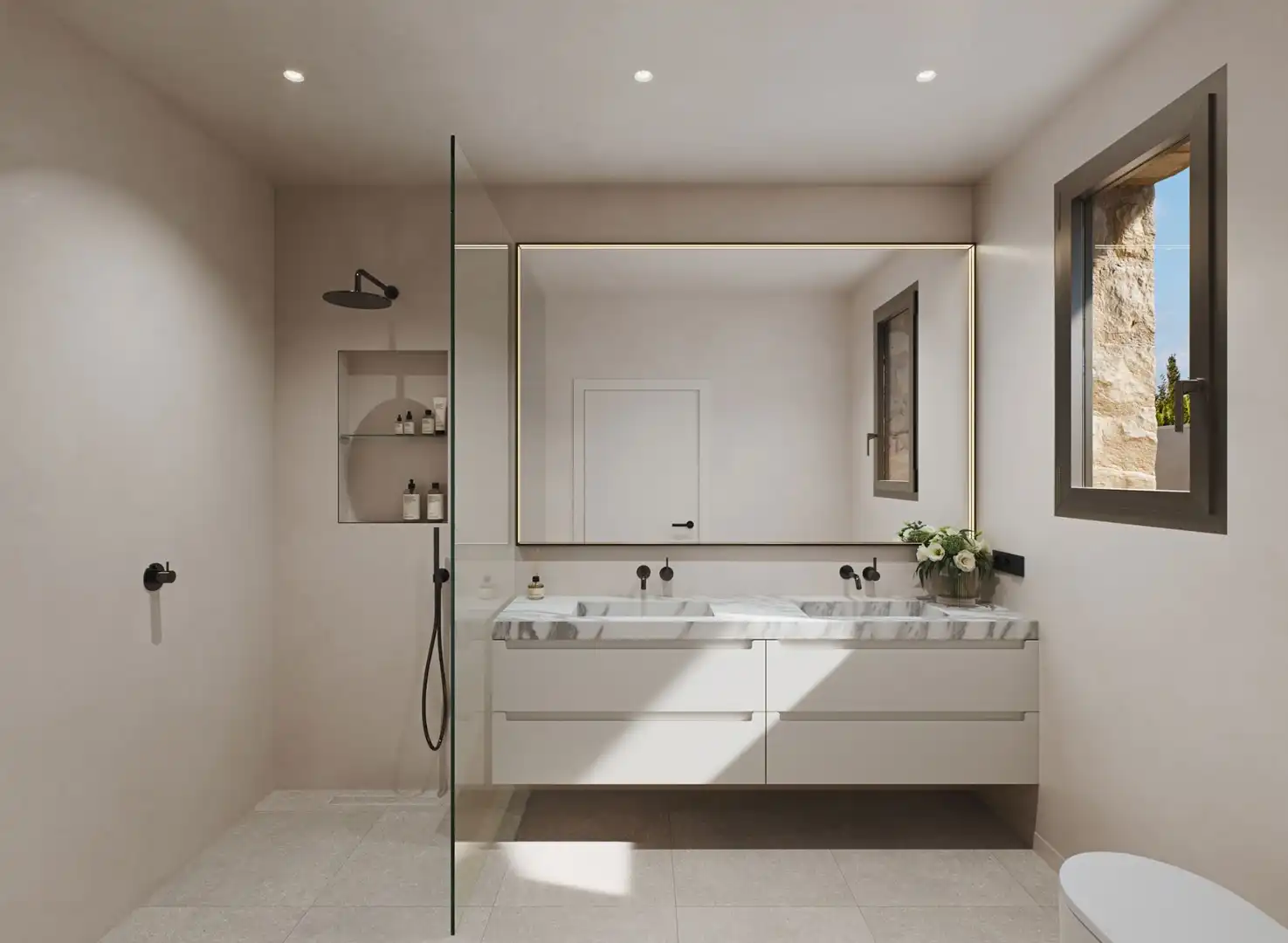 Bathroom of Houses for sale in Cartagena  with Air Conditioner, Private garden and Terrace