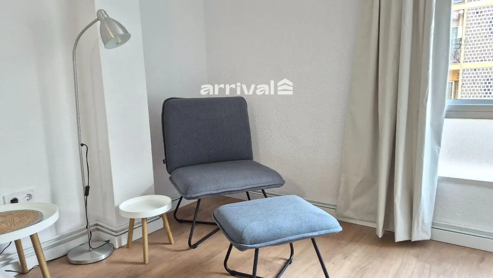 Wohnzimmer von Wohnung zur untervermieten in Valencia mit Heizung, Terrasse und Möbliert