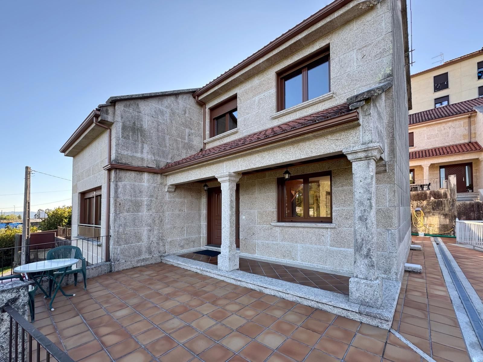 Exterior view of House or chalet for sale in Campo Lameiro  with Heating, Private garden and Swimming Pool