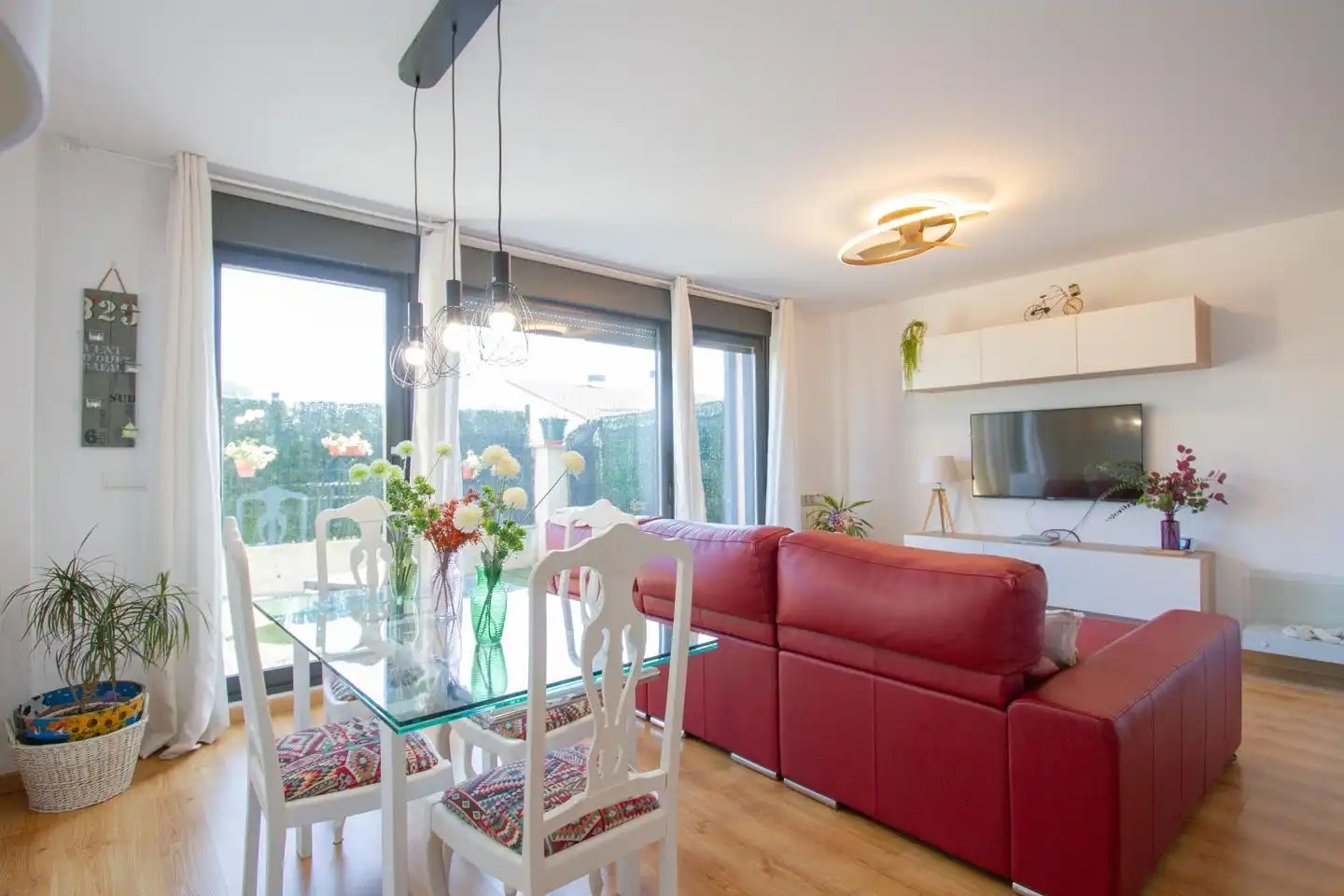 Sala de estar de Casa o chalet en venta en Aoiz / Agoitz con Jardín privado, Terraza y Amueblado