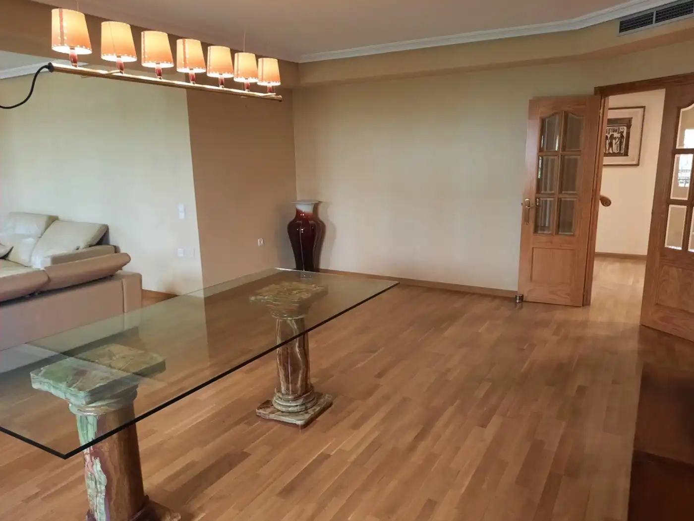 Menjador de Casa o xalet de lloguer en Murcia amb Aire condicionat, Jardí privat i Parquet