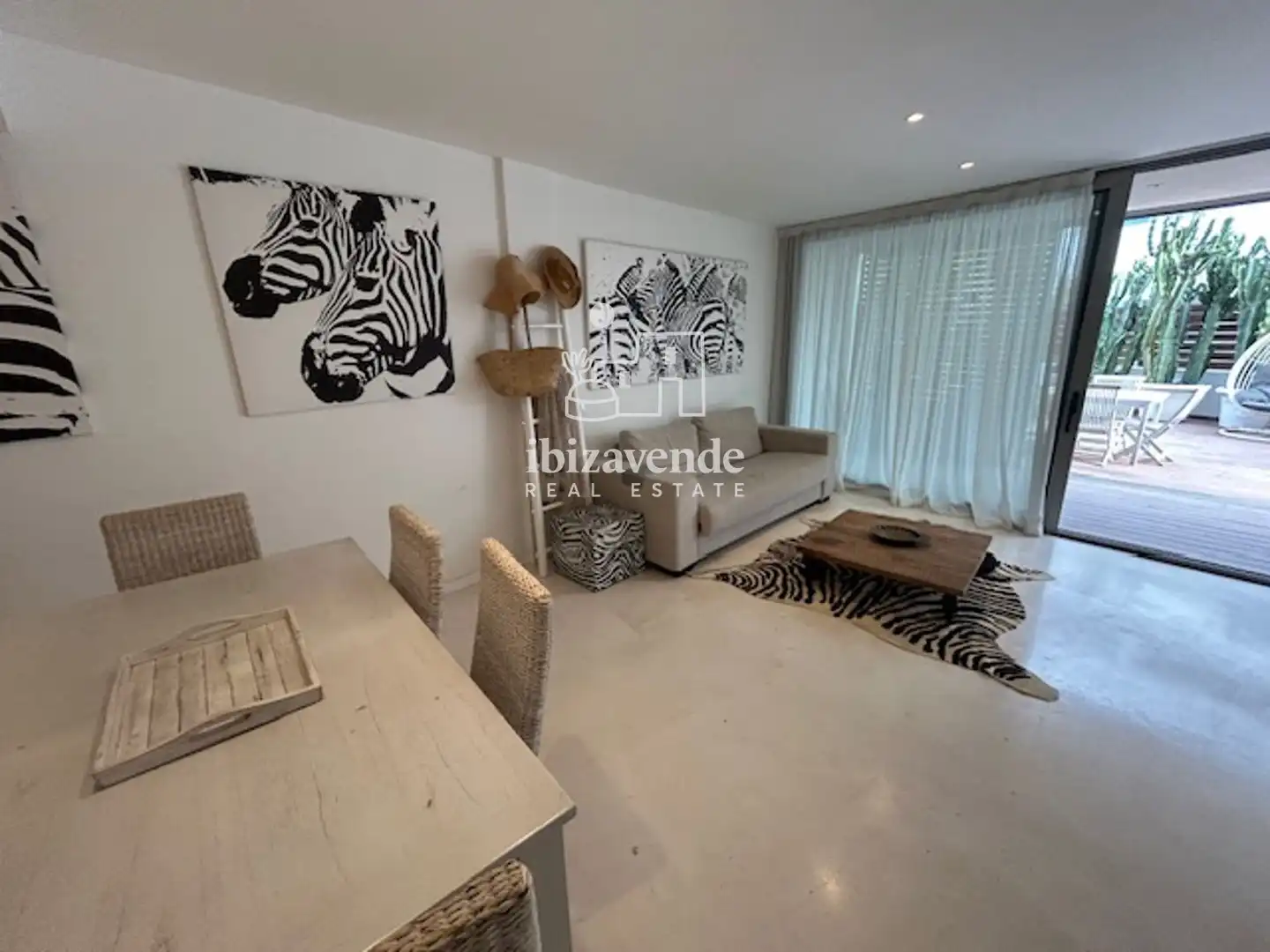 Living room of Flat for sale in Formentera  with Air Conditioner, Terrace and Furnished
