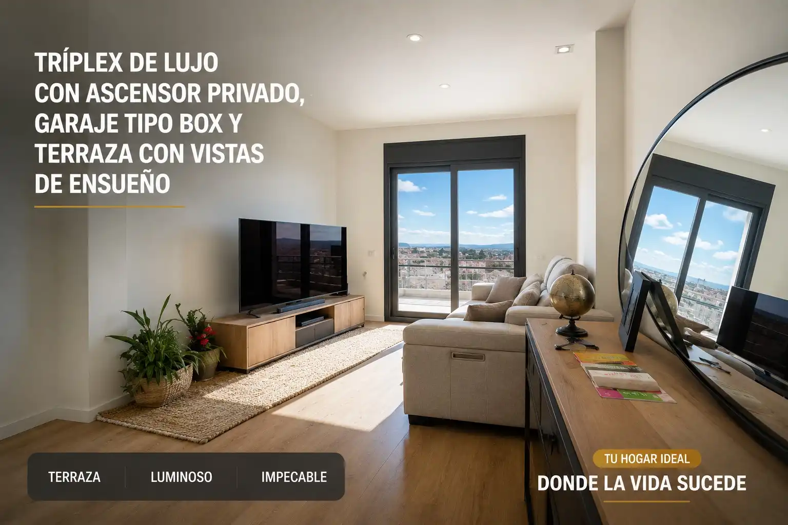 Sala de estar de Dúplex en venta en Terrassa con Aire acondicionado, Calefacción y Terraza