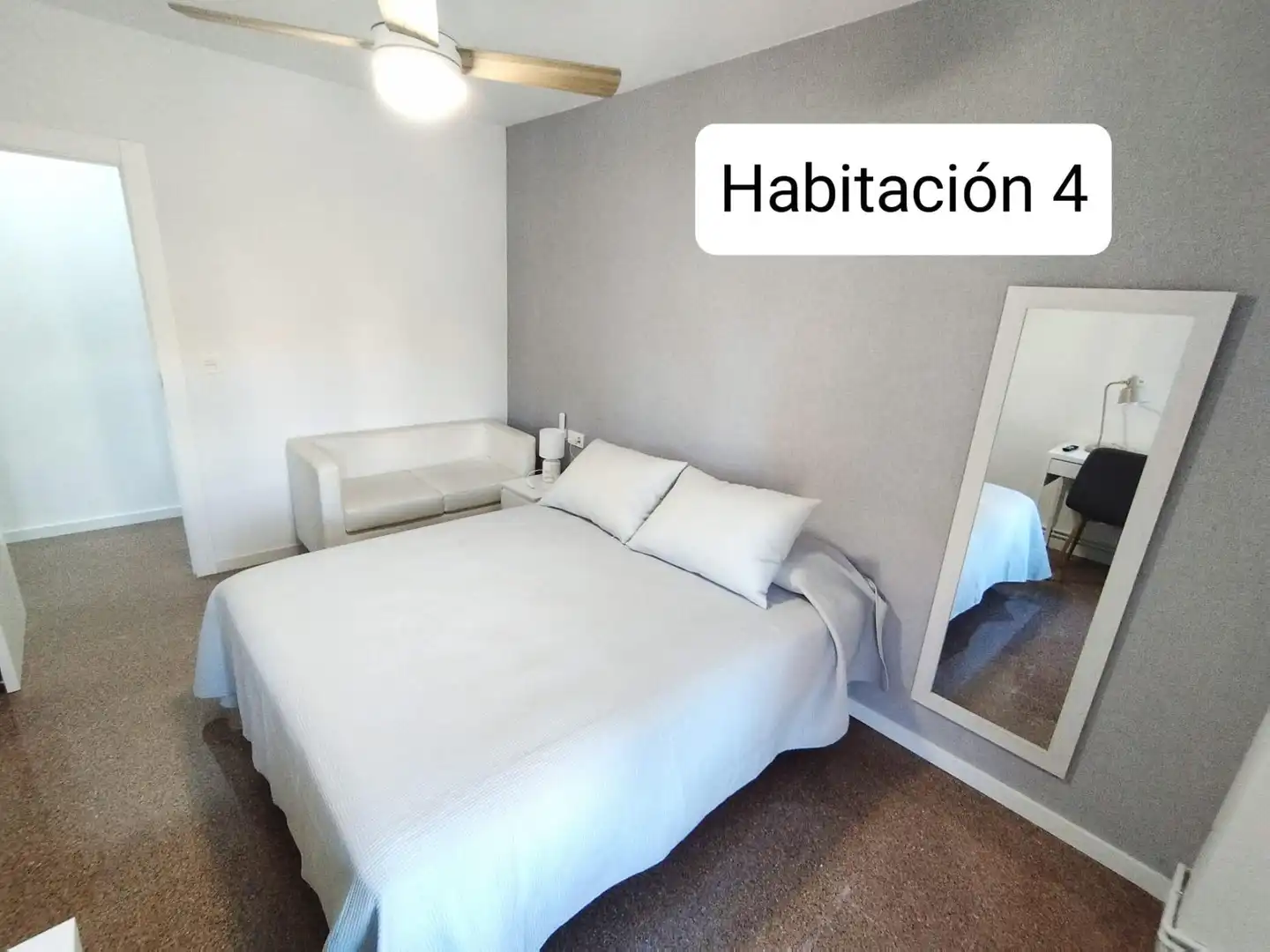 Habitación de Piso para compartir en Murcia con Aire acondicionado, Terraza y Amueblado
