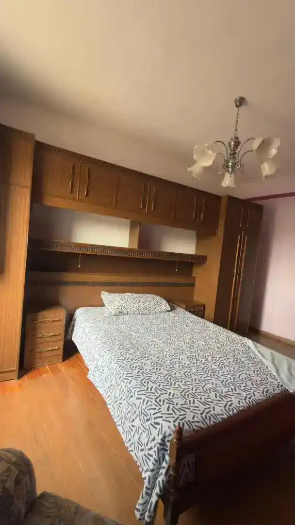 Bedroom of Flat for rent in Lerma  with Parquet flooring, Furnished and Washing machine