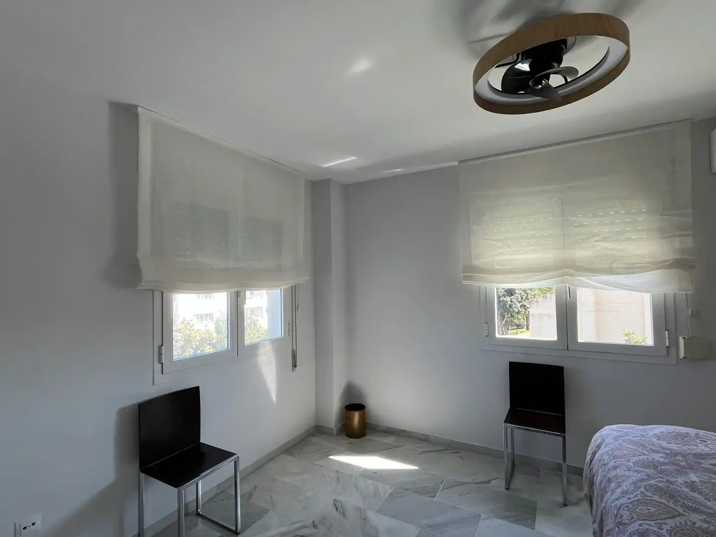 Schlafzimmer von Wohnung zur Miete in Rincón de la Victoria mit Klimaanlage, Terrasse und Möbliert
