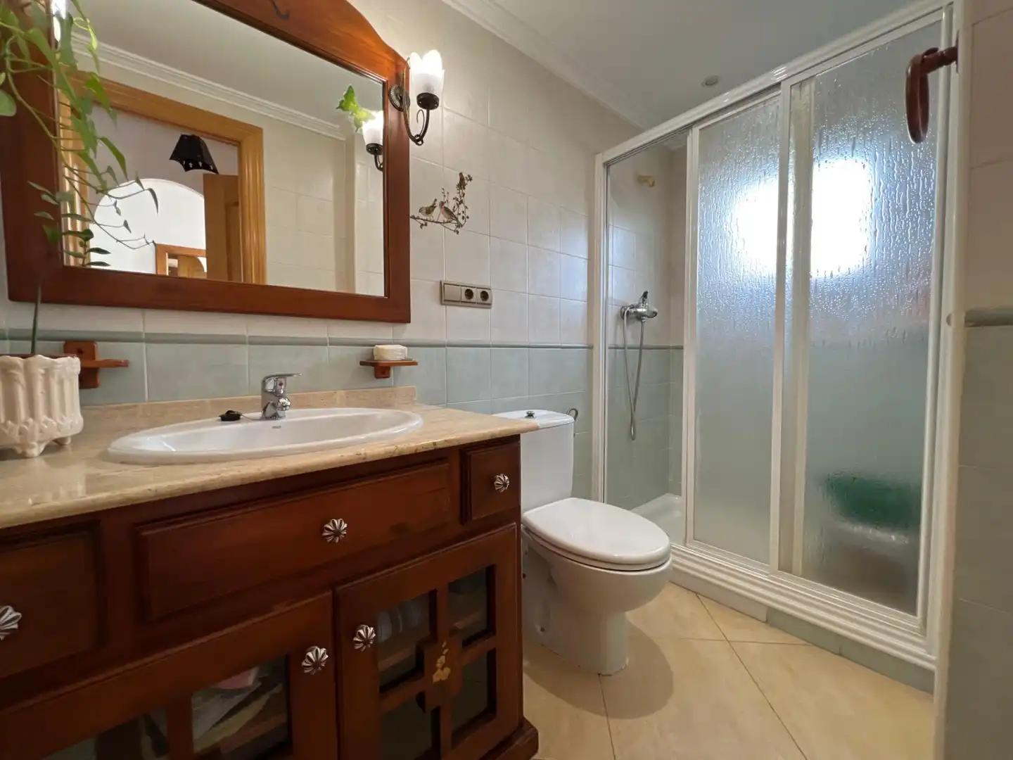 Baño de Casa adosada en venta en La Nucia con Aire acondicionado, Jardín privado y Trastero