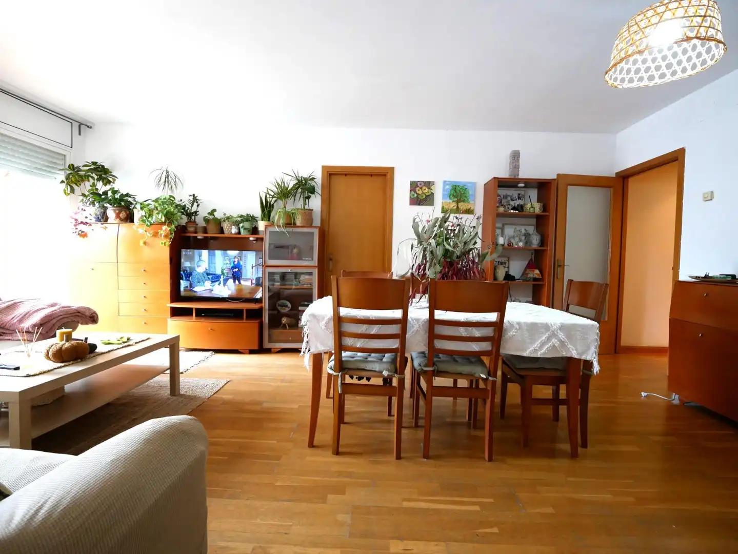 Wohnzimmer von Wohnung zum Verkauf in Barcelona mit Parkett