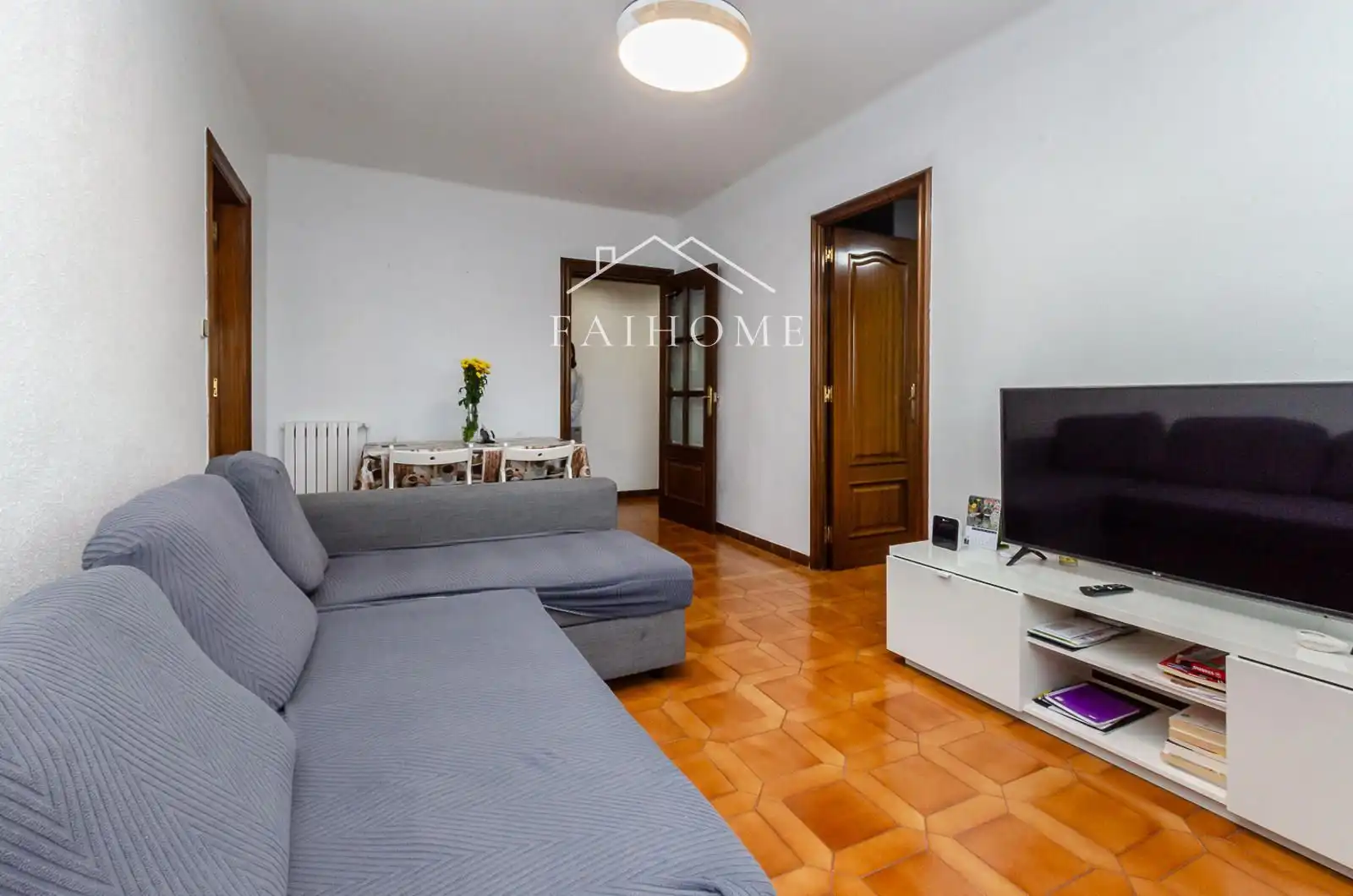 Sala de estar de Piso en venta en Sabadell con Calefacción, Parquet y Terraza