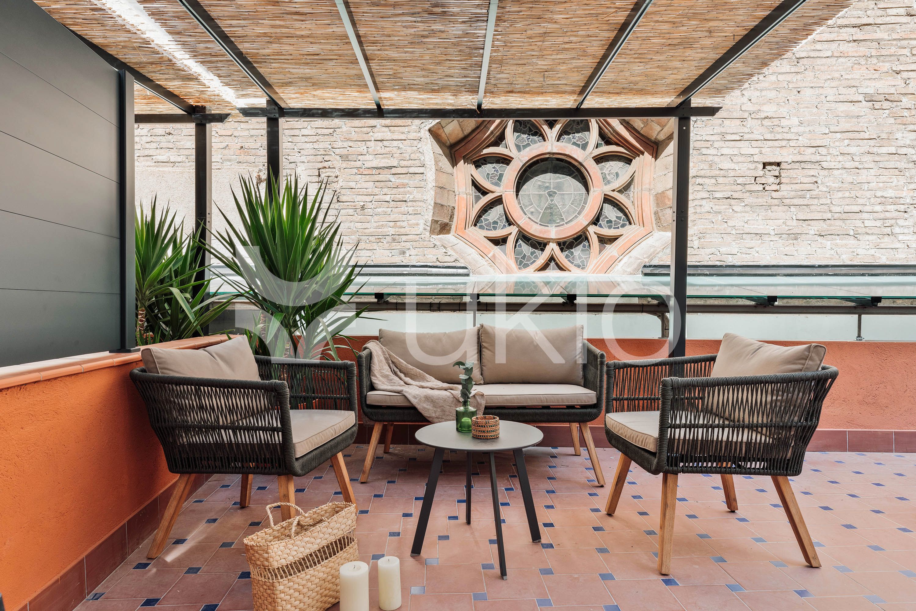 Terrace of Apartment to rent in  Barcelona Capital  with Air Conditioner, Heating and Terrace