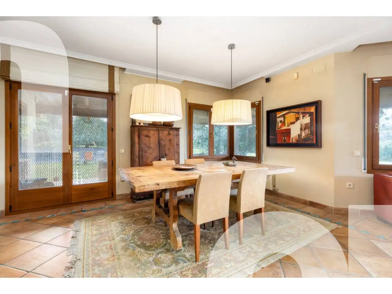 Comedor de Casa o chalet de alquiler en Santa Eulàlia de Ronçana con Calefacción, Jardín privado y Terraza