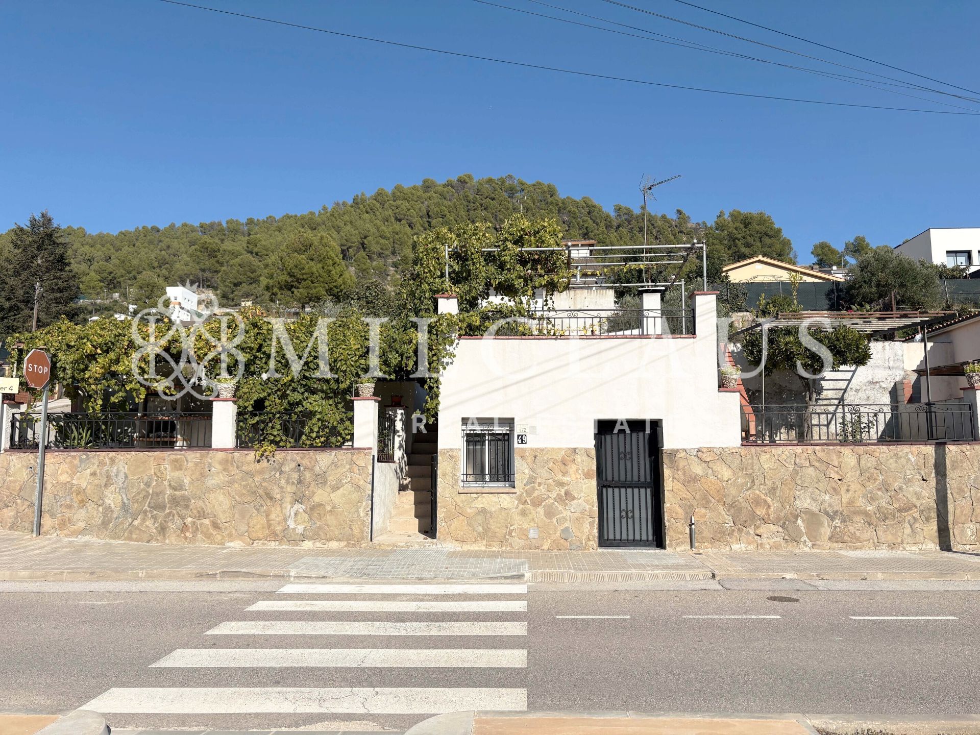 Vista exterior de Casa o xalet en venda en El Pont de Vilomara i Rocafort amb Calefacció, Jardí privat i Terrassa
