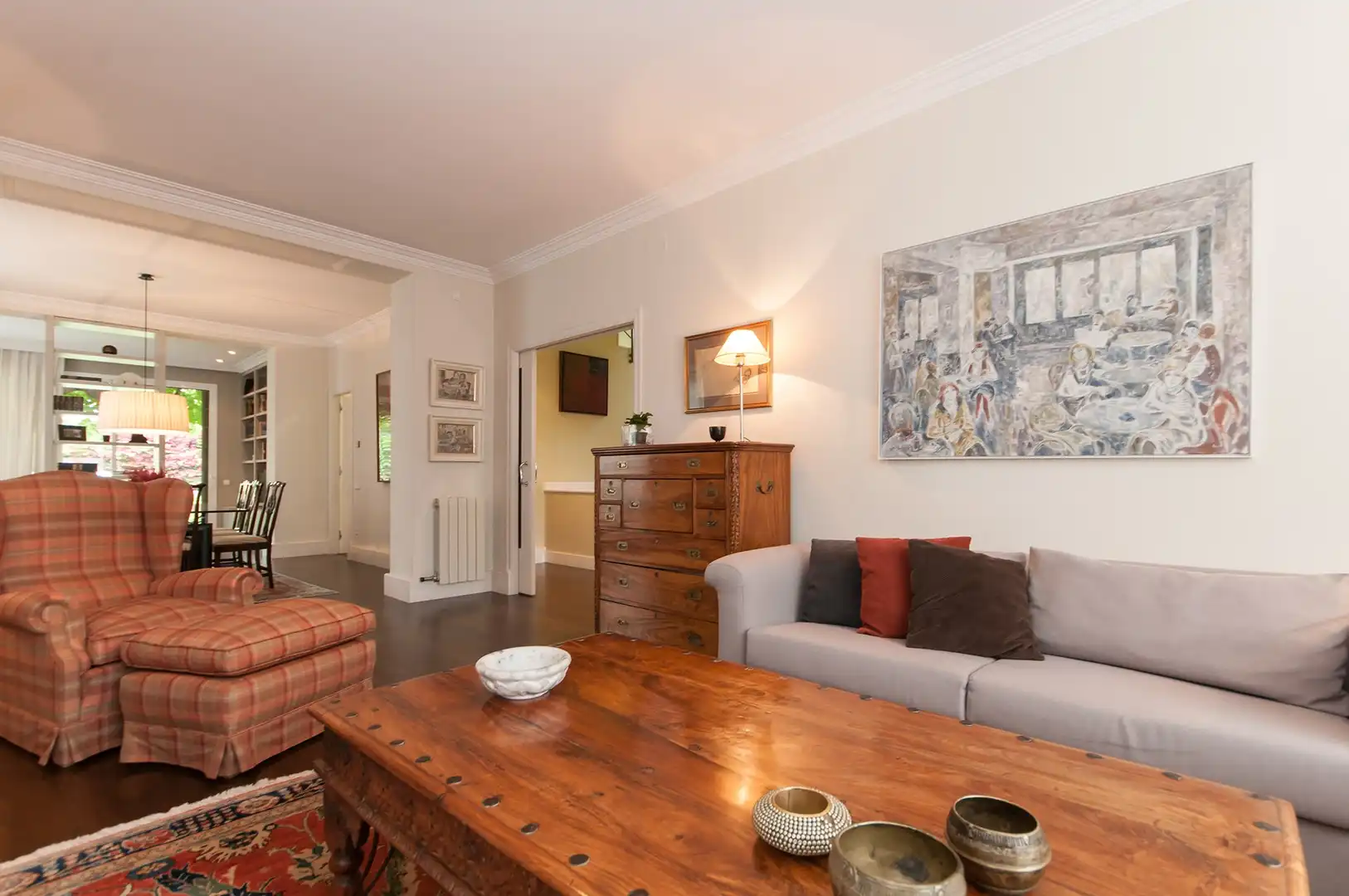Living room of Houses for rent in Sant Just Desvern  with Air Conditioner, Heating and Terrace