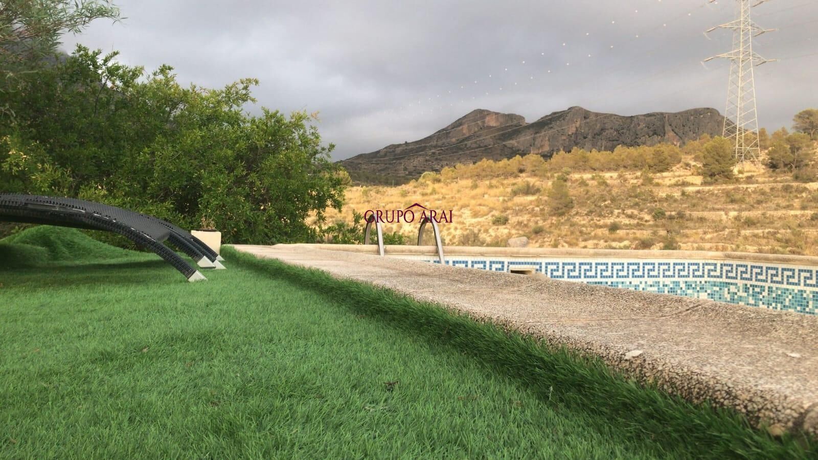 Swimming pool of Country house for sale in Busot  with Storage room and Swimming Pool