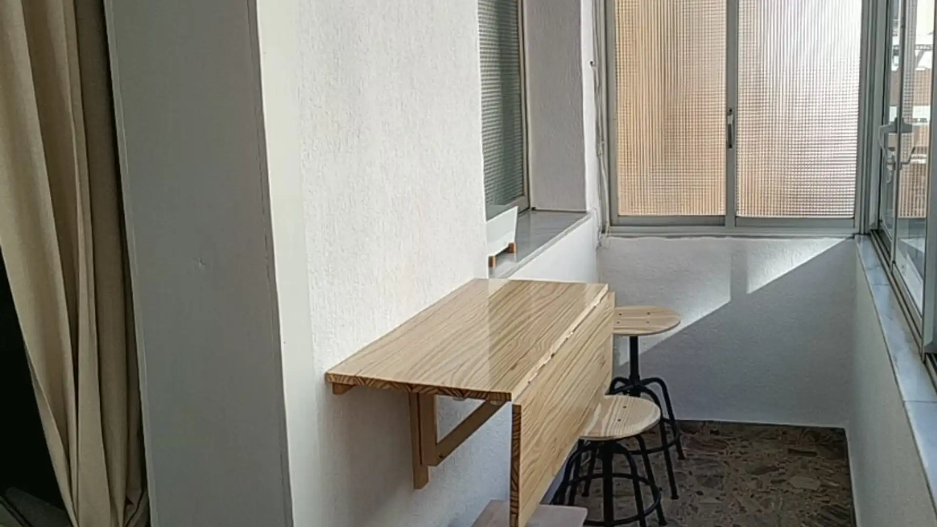 Balcony of Flat for sale in  Almería Capital  with Terrace, Furnished and Oven