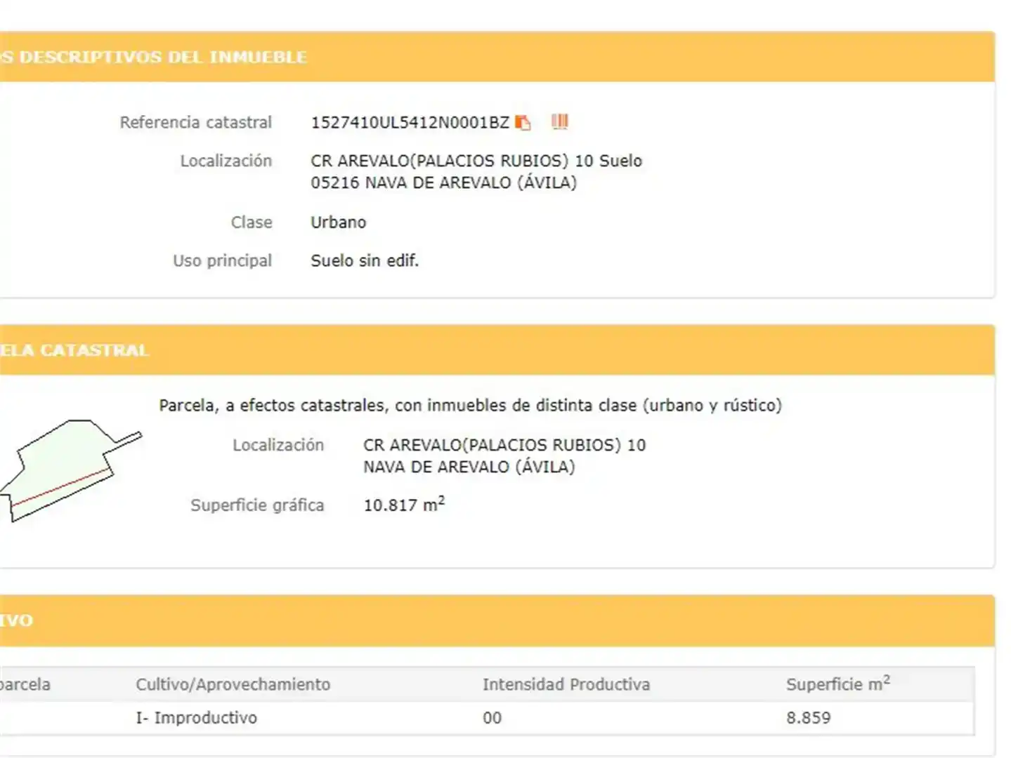 Jardín de Terreno en venta en Nava de Arévalo, Ávila