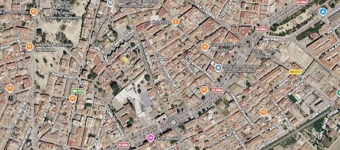Vista exterior de Pis en venda en Alhama de Murcia