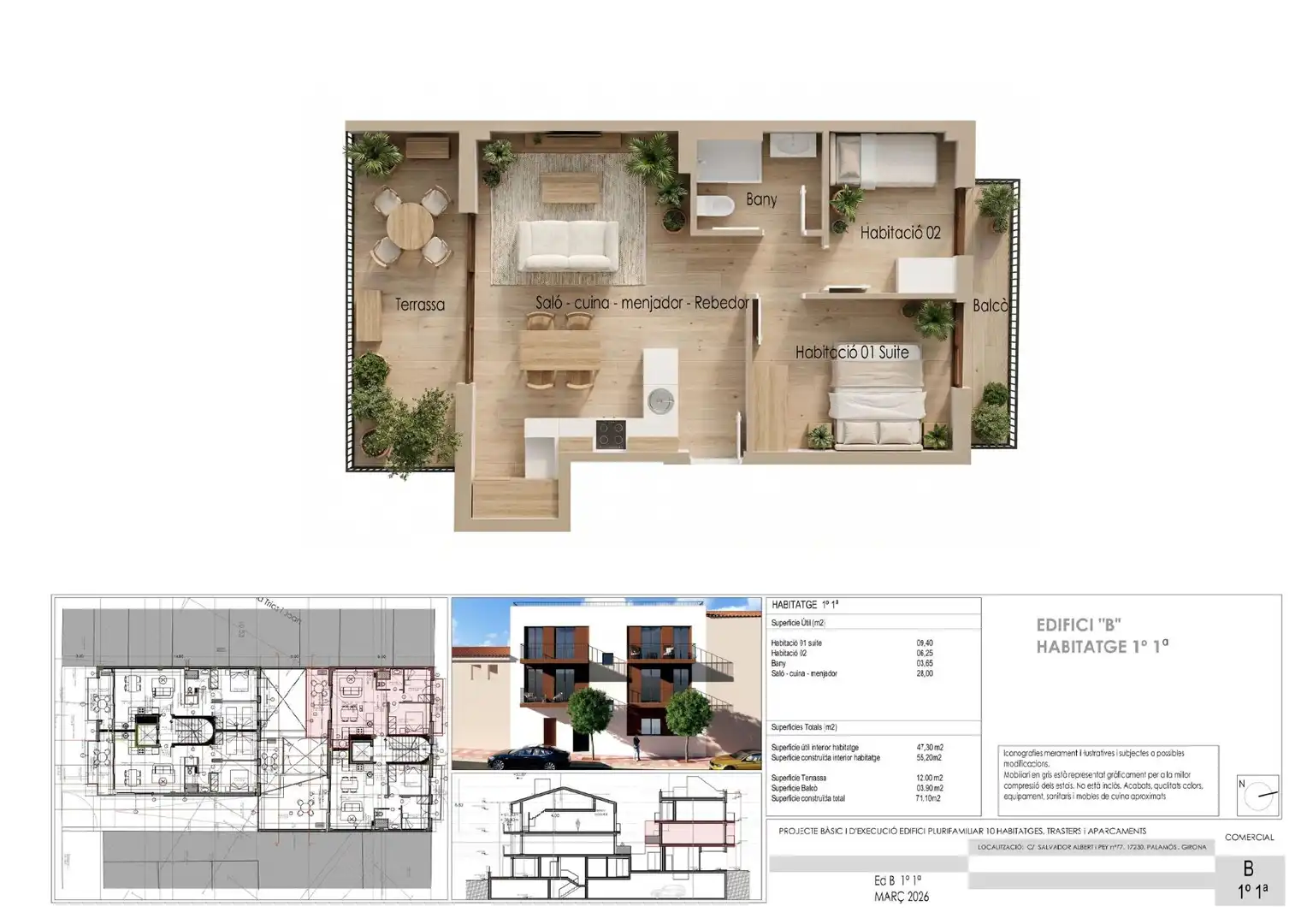 Wohnungen zum Verkauf in Palamós mit Terrasse, Abstellraum und Balkon