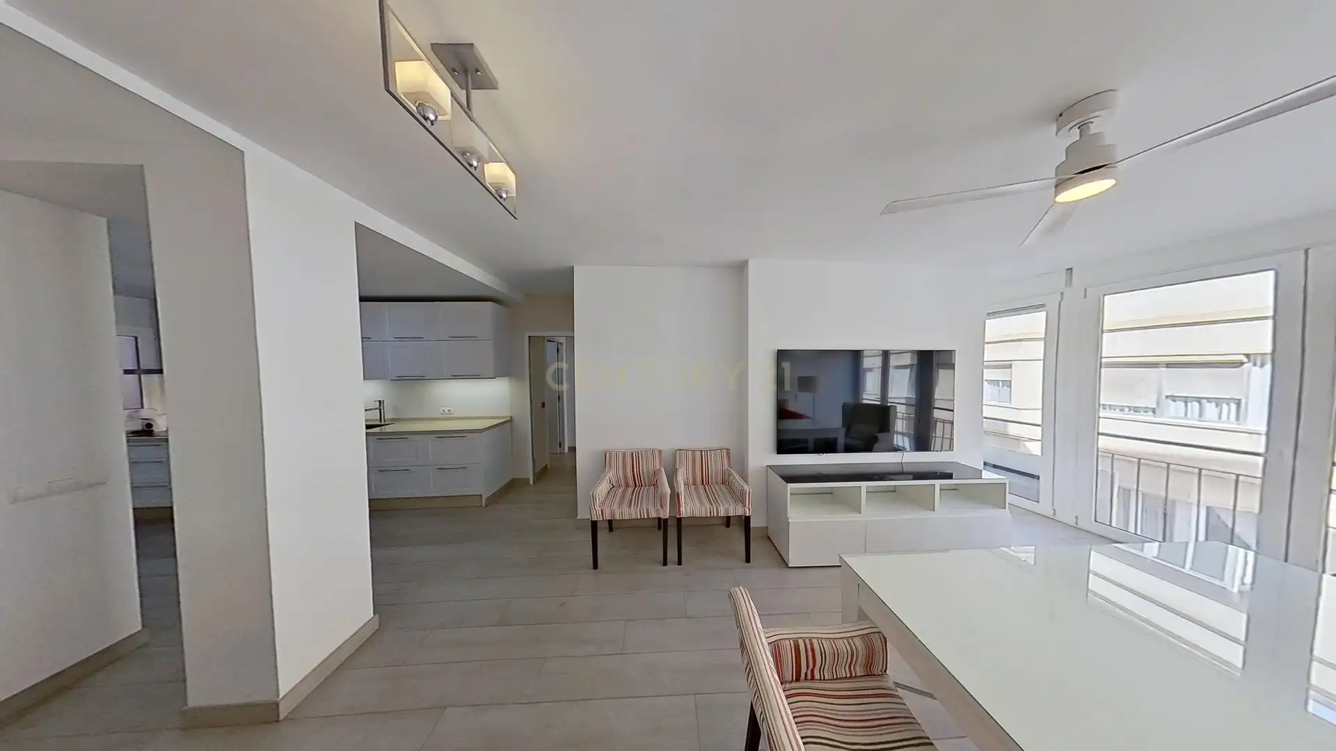 Sala de estar de Apartamento de alquiler en Málaga con Aire acondicionado, Horno y Lavadora