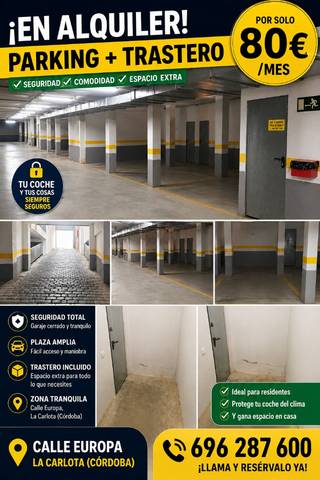 Garaje en Alquiler en Calle Europa, 282 en La Carlota