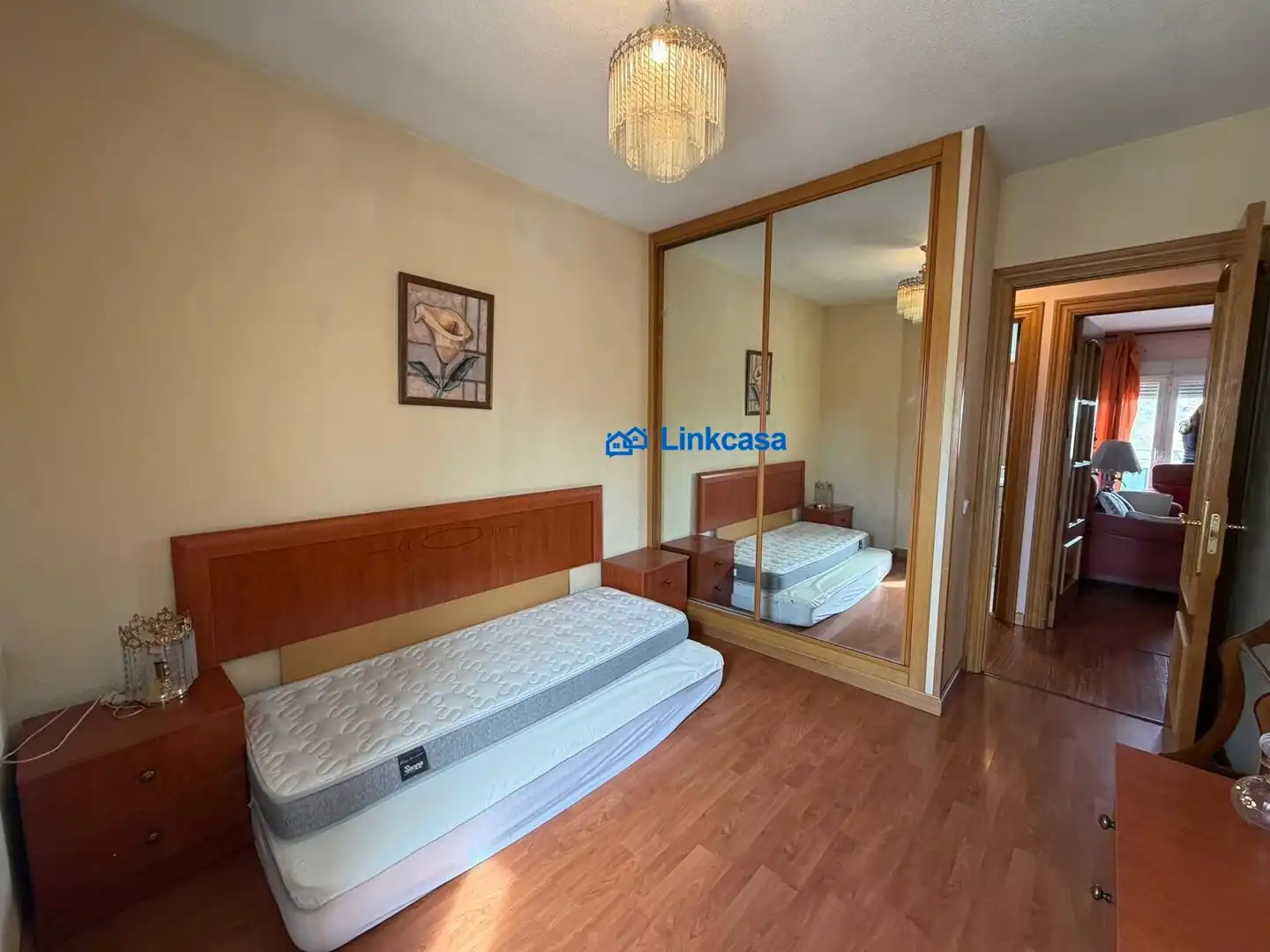 Bedroom of Flat for sale in Madrid  with Heating, Private garden and Terrace