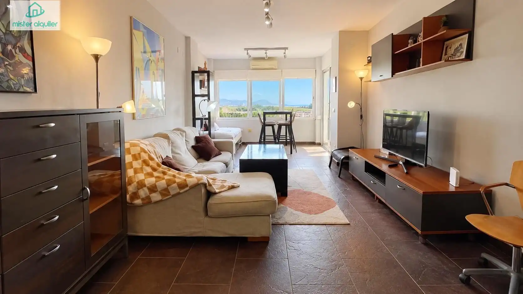 Sala d'estar de Apartament de lloguer en Playa Muchavista