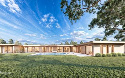 Vista exterior de Casa o xalet en venda en Boadilla del Monte amb Aire condicionat, Terrassa i Piscina