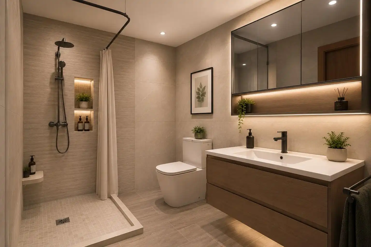 Badezimmer von Erdgeschoss zum Verkauf in  Palma de Mallorca mit Heizung und Terrasse