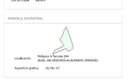 Foto 4 de Terreno en venta en Polígono 9, Valdeolmos-Alalpardo, Madrid